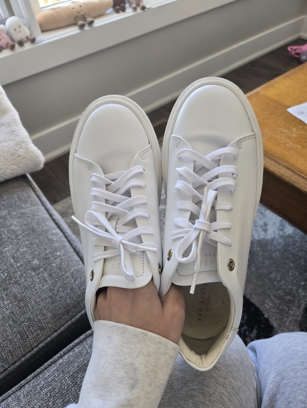 Ted Baker Floral Leather Sneakers - Picture 2 of 10